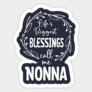 nonna with a circle Sticker